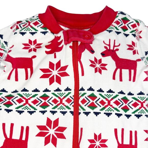 Hanna Andersson Dear Deer Baby Zip Sleeper Size 75cm (12-18 Months) - Picture 2 of 6